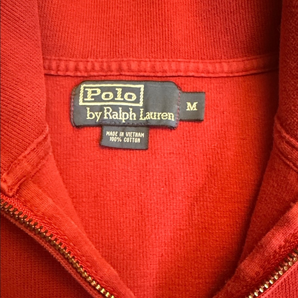Polo by Ralph Lauren Men's Alabama Crimson Red Quarter-Zip (Size Medium) - Picture 2 of 6